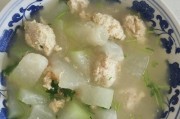家常美味,肉丸虾米冬瓜汤(营养丰富,健康美食)