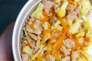健康美味，有机菜花炒肉片（健康餐桌的佳品，以有机菜花为主打的美食）