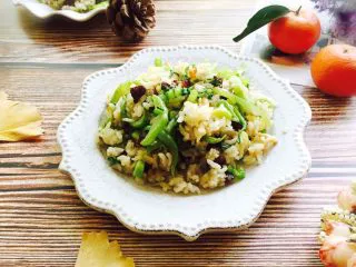 温州风味美食～炒芥菜饭,成品图二