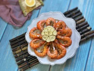 普罗旺斯风情烤虾,成品图