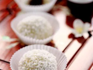 闽台风味茶点心豆沙糯米糍,来一张诱惑你