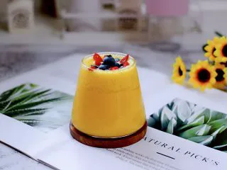 芒果苹果奶昔,成品一