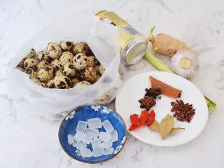 香辣啤酒鹌鹑蛋,准备好材料