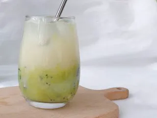 奇异果气泡饮,成品