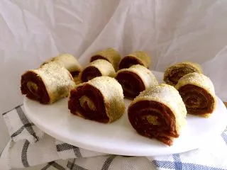 老北京小吃十三绝—驴打滚,摆盘开吃～