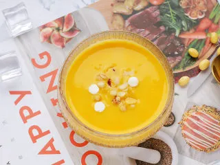 胡萝卜枸杞豆浆,成品图。