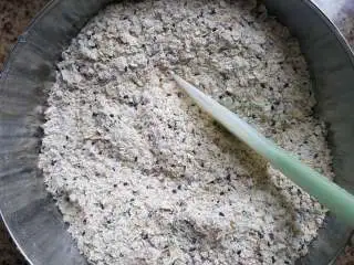 粗粮燕麦饼干,6.用刮刀翻拌均匀。