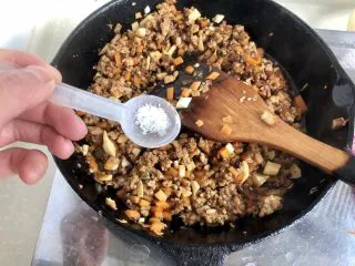 土豆的101种吃法➕火山肉末土豆泥,加入少许白糖提鲜