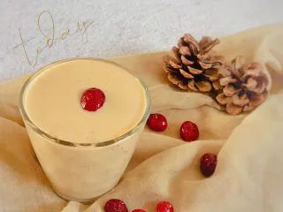 蔓越莓玉米奶昔,成品