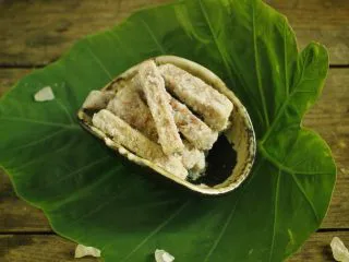 潮汕甜点简单做,反沙芋头,成品图。