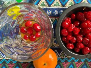 橙心橙意饮品,搅拌