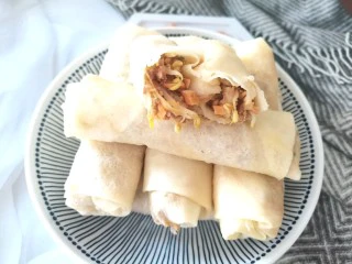 温州端午小吃— 薄饼,满满的馅料，味道很棒哦