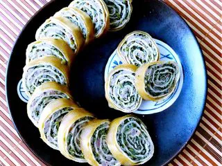 东北风味 蒸千子,千子晾凉后切片就可以吃了，豆皮筋道，肉馅鲜香，口感独特，营养丰富~