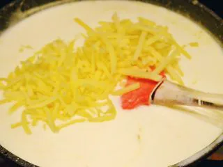 秘制异国风味鸡胸肉腌料&绝佳搭配 （减肥必备）,搅拌到稍微粘稠时 放入两种芝士 车打芝士和马苏里拉芝士