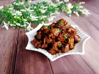 家常菜+红烧排骨,成品图