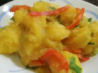 不一样的风味~~咖喱炒木薯,成品图