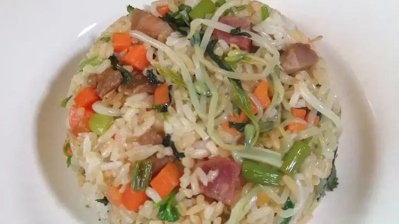 不一样的风味~~腊味杂菜炒饭