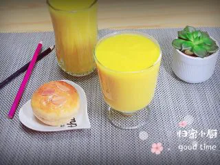 香甜南瓜玉米汁,一杯香香甜甜的玉米汁就可以喝啦！