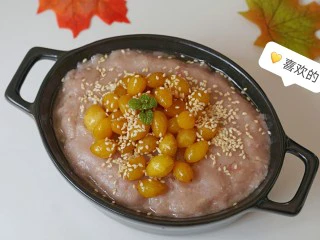 宅家美食——潮汕小吃芋泥白果,口感杠杠滴～