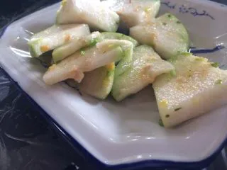 甘草水果～潮汕小吃之一,开动了，我们急着吃，就冷藏了十几分钟。