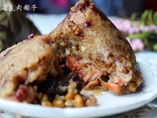 广式香菇花肉粽子(超详细,两种办法)