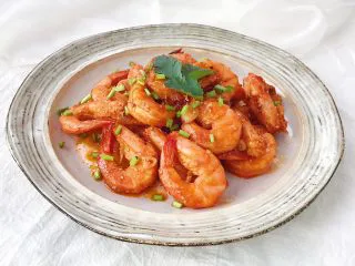 新年餐·茄汁大虾,浓郁鲜香的茄汁大虾就做好啦