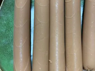 街边小吃一东北煎肠,切花