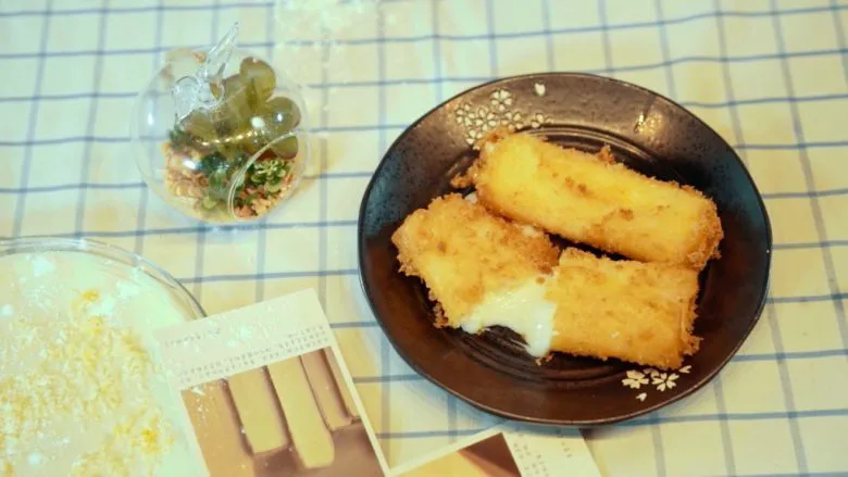 酥皮流心炸牛奶,岭南风味