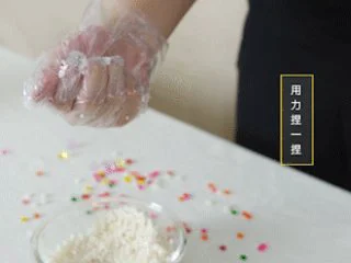 成都名小吃三大炮，Homemade版！,检查糯米粘稠程度