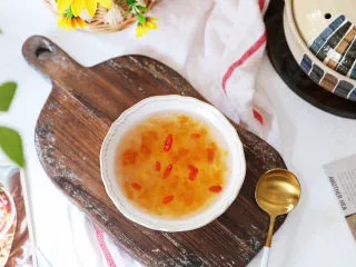 桃胶皂角米雪燕羹,图五