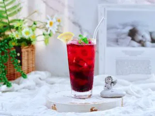 蔓越莓桑葚气泡水,开胃消食又营养。