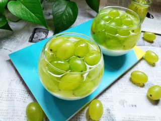 双色青提果冻杯,成品3