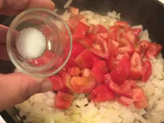 普罗旺斯风味番茄烩大虾,加盐