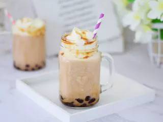 自制脏脏珍珠奶茶奶盖,成品图