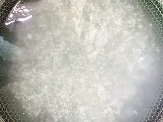 西米的完美煮法,将水倒掉