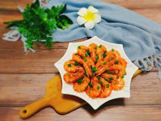 家常菜+红烧明虾,成品图