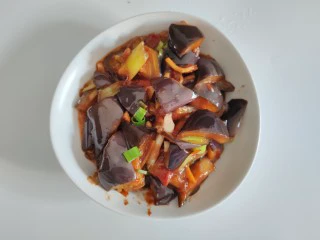 西红柿烧茄子,完成