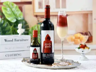 养乐多红酒气泡饮,成品。