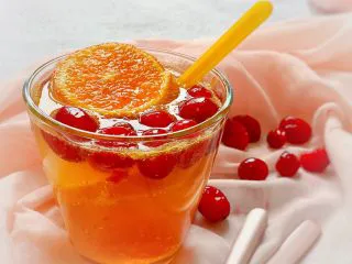 橙心橙意饮品,成品