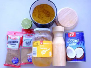 秘制异国风味鸡胸肉腌料&绝佳搭配 （减肥必备）,印尼风味椰香咖喱的材料如上👆