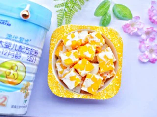 香甜爽滑的芒果牛奶布丁,颜值棒棒哒~