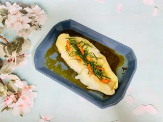 清蒸巴沙鱼柳,成品图