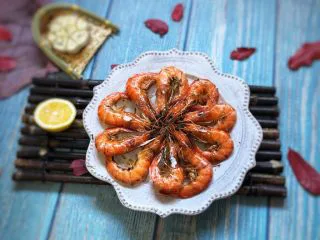 普罗旺斯风情烤虾,成品图