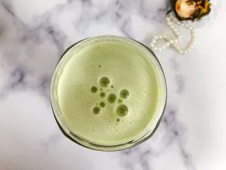 属于春天的果汁～羊角蜜香梨汁,时间到，看，非常细腻