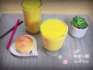 香甜南瓜玉米汁,再来一张成品图。