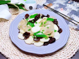 清炒山药木耳,颜值很能打哟！