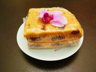 新文美食 北京特色小吃蒸年糕,包好放冰箱保鲜一晚上,