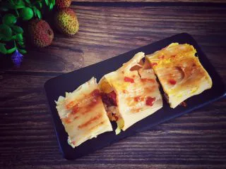 街边小吃一东北烤冷面,Share with you