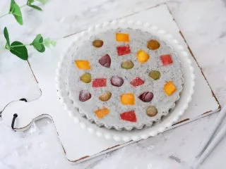 芝麻酸奶水果冻,图二