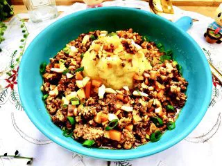 土豆的101种吃法➕火山肉末土豆泥,成品